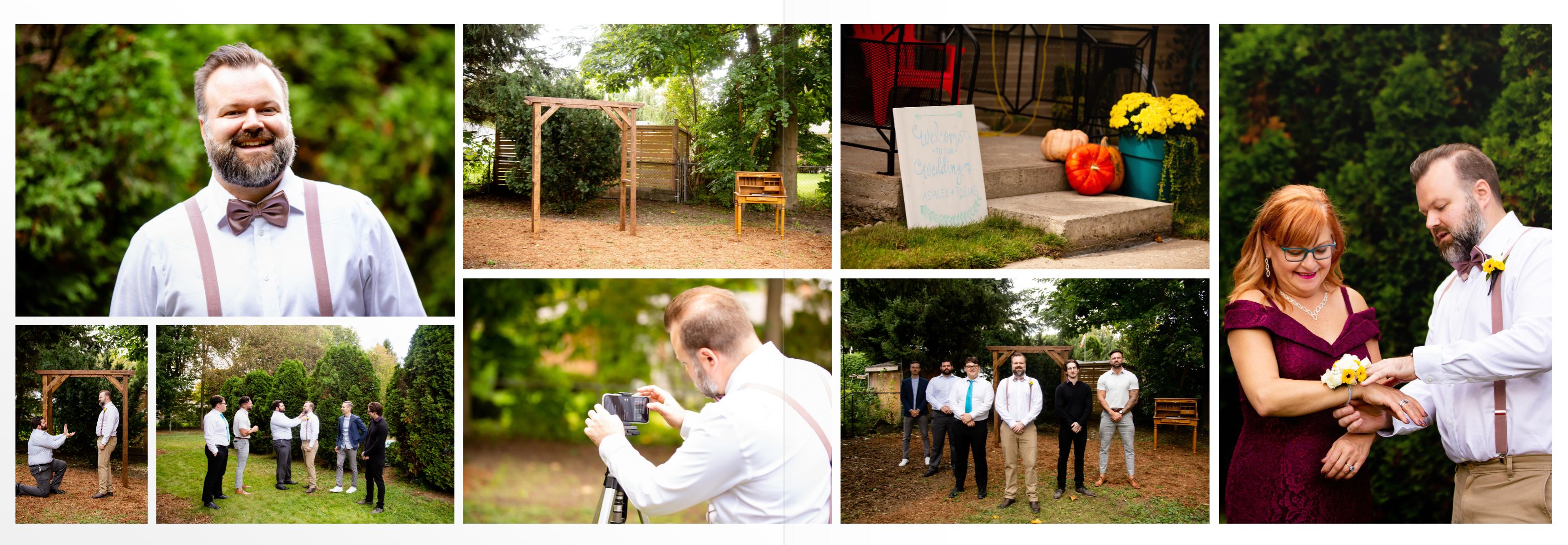 London Ontario backyard Wedding Photography