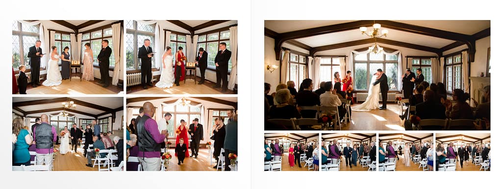 collage of ceremony Wedding Photography Elsie Perrin