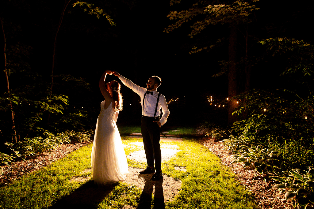 The Clearing Wedding Photography dramatic lighting