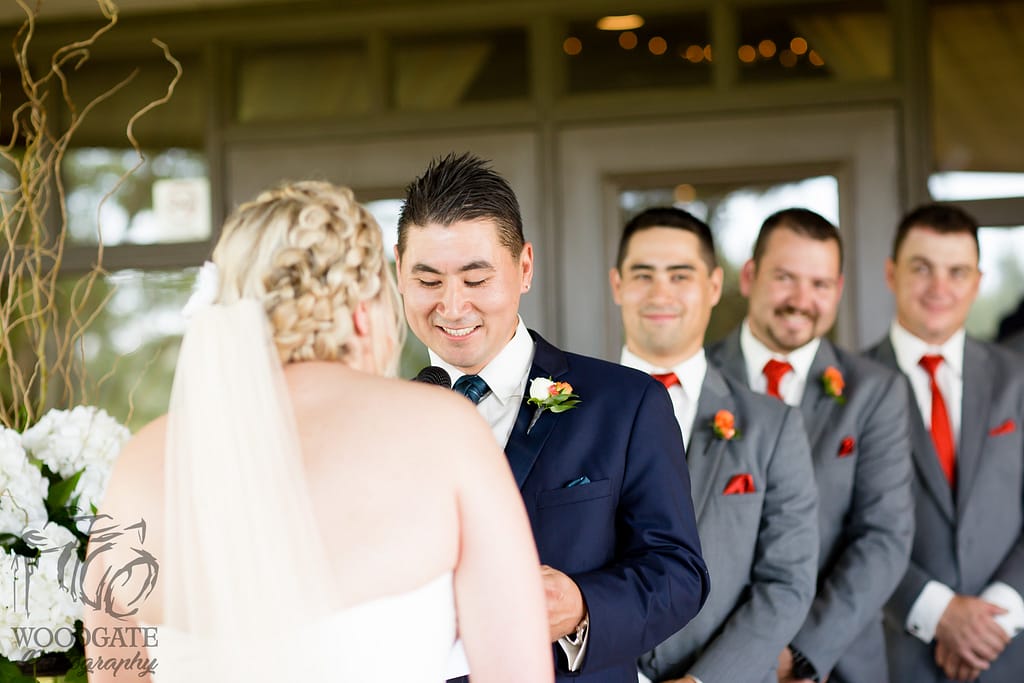Westhaven golf course wedding ceremony