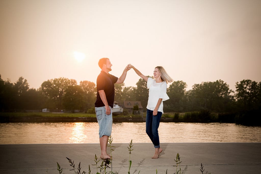 port burwell engagement photography by london ontario photographer Woodgate Photography
