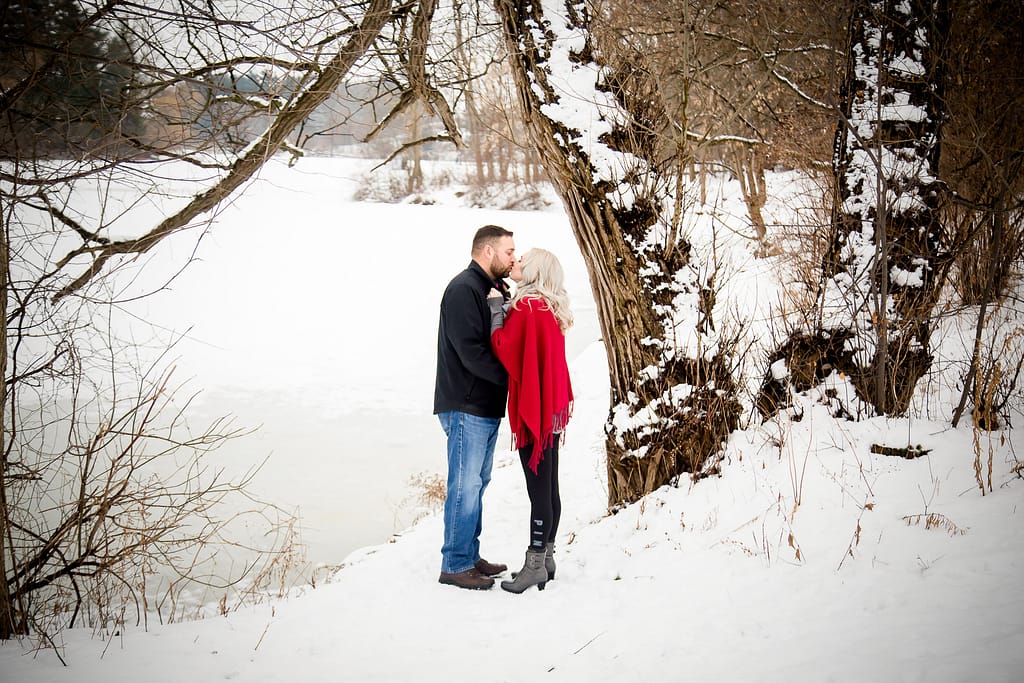 Winter engagement mill pond