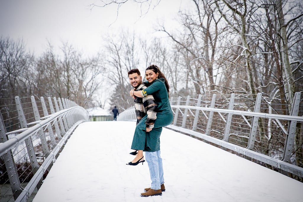 Winter Engagement at Gibbons Park