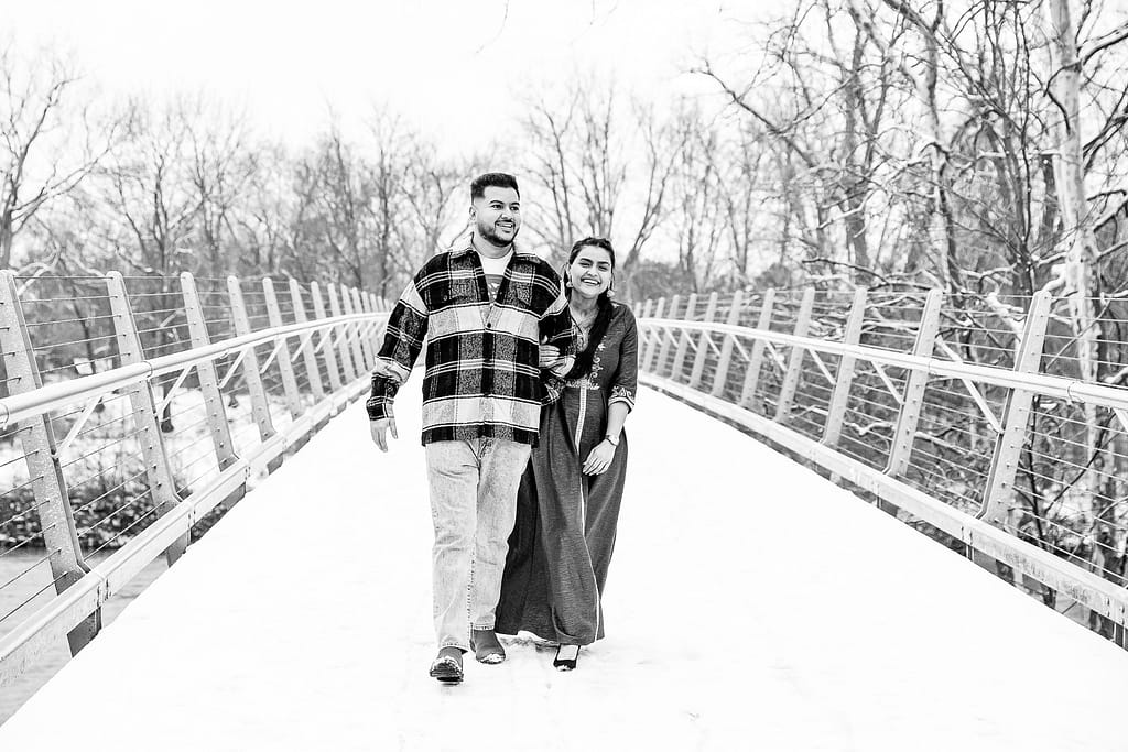 Winter Engagement at Gibbons Park