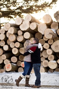 Rustic Winter Engagement Photography London Ontario