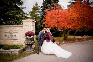 Fall wedding photography Elmhurst Inn