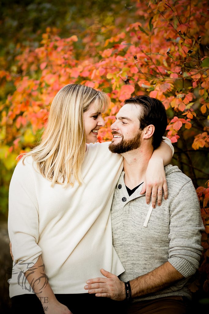 London Ontario fall engagement photography