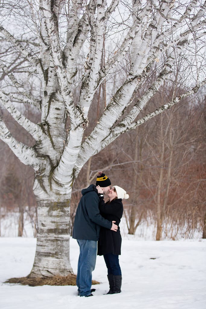 timeless Winter engagement photos London Ontario